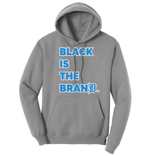 Black is the Brand Classic - Grey - Playoff Hoodie (Big Print)