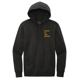 Black is the Brand Classic - Black Hoodie (Embroidered) Gold