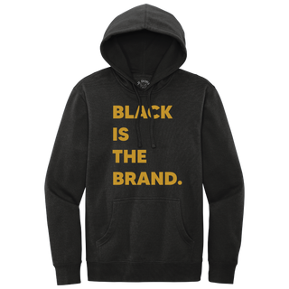 Black is the Brand Classic - Black Hoodie (Big Print) GOLD